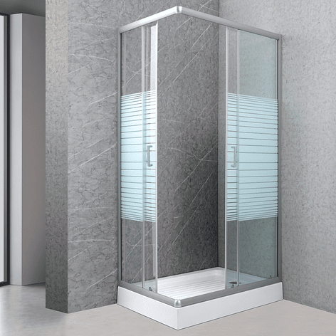 Shower Rectangular Strava Blanco 100x70x198cm (Incluye Receptáculo) 2