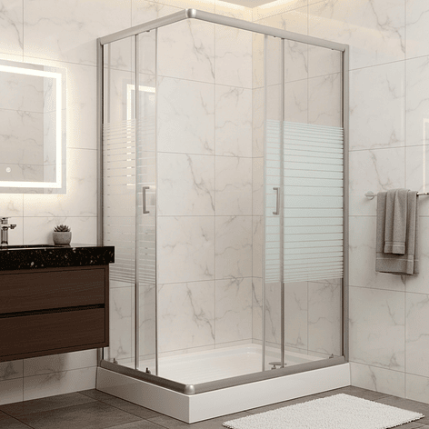 Shower Rectangular Strava Blanco 100x70x198cm (Incluye Receptáculo) 6