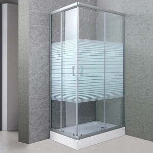 Shower Rectangular Strava Blanco 100x70x198cm (Incluye Receptáculo)