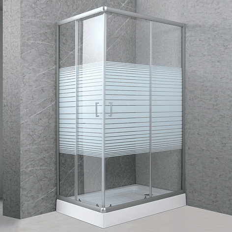 Shower Rectangular Strava Blanco 120x80x198cm (Incluye Receptáculo) 1