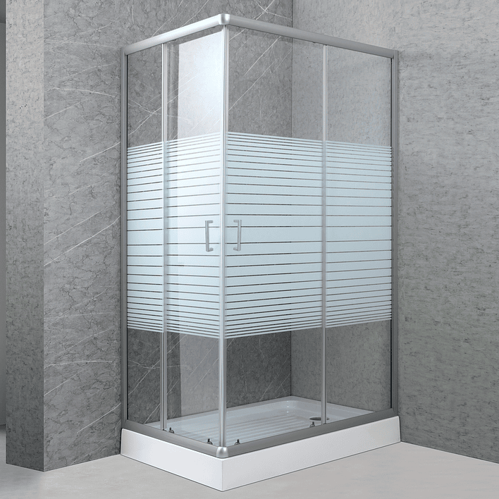 Shower Rectangular Strava Blanco 120x80x198cm (Incluye Receptáculo) 1