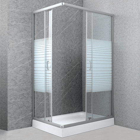 Shower Rectangular Strava Blanco 120x80x198cm (Incluye Receptáculo) 2