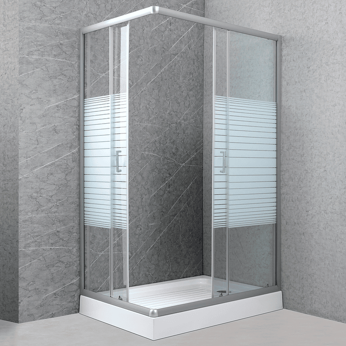 Shower Rectangular Strava Blanco 120x80x198cm (Incluye Receptáculo) 2