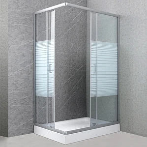 Shower Rectangular Strava Blanco 120x80x198cm (Incluye Receptáculo)