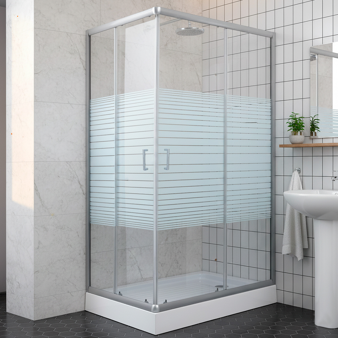 Shower Rectangular Strava Blanco 120x80x198cm (Incluye Receptáculo) 3