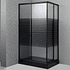 Shower Rectangular Strava Negro 120x80x198cm (Incluye Receptáculo)