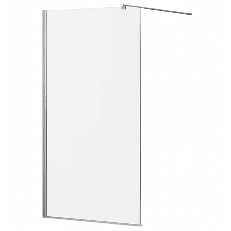 Mampara Fija de Baño Joytek 190×110 cm Vidrio Templado Transparente 8 mm 5