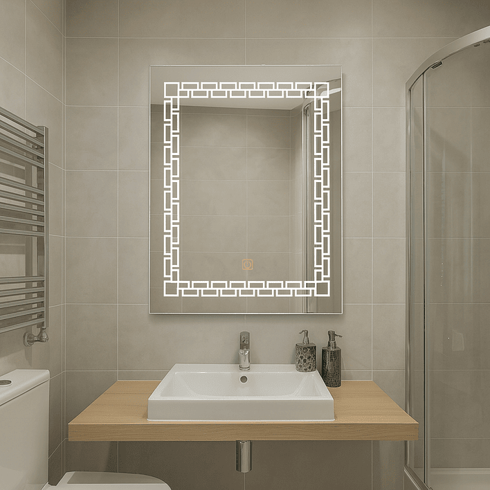 Espejo LED Diseños Joytek Rectangular 80x60 cm 1