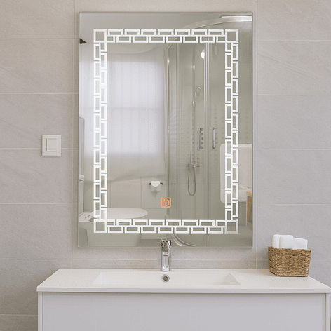 Espejo LED Diseños Joytek Rectangular 80x60 cm 2