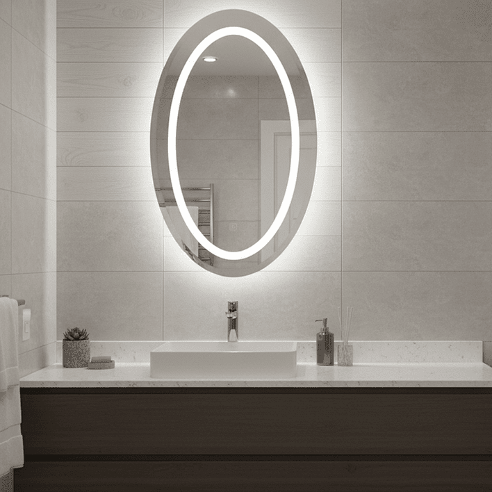 Espejo LED Joytek Ovalado 80x50 cm 6