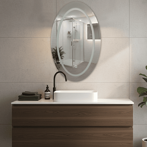 Espejo LED Joytek Ovalado 80x50 cm 4