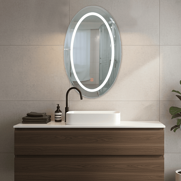 Espejo LED Joytek Ovalado 80x50 cm 2