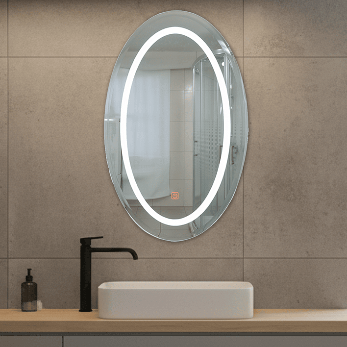 Espejo LED Joytek Ovalado 80x50 cm 1