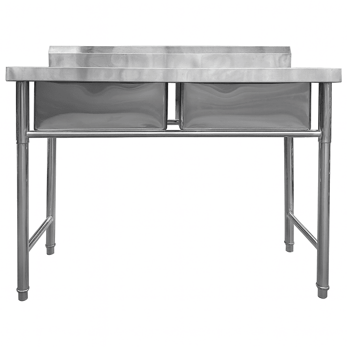 Lavafondo de Acero Inoxidable Doble Joytek 120x60x90 cm 6