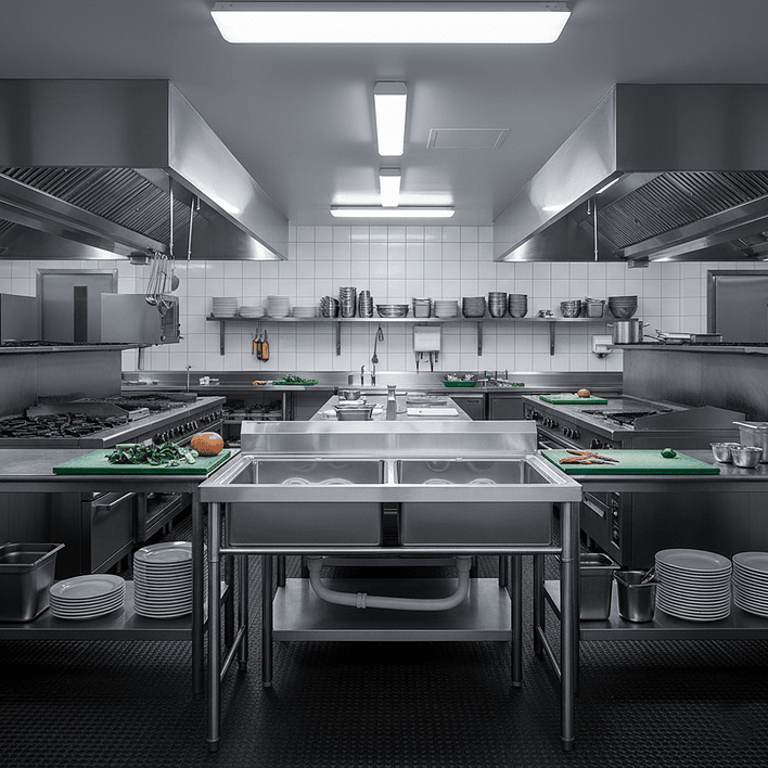 Lavafondo de Acero Inoxidable Doble Joytek 120x60x90 cm 7