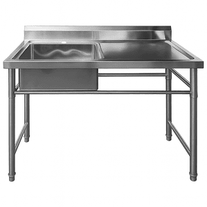 Lavafondo de Acero Inoxidable Secador Derecho Joytek 120x60x90 cm