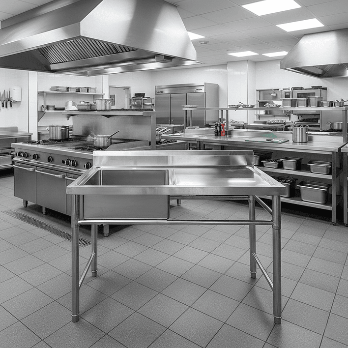 Lavafondo de Acero Inoxidable Secador Derecho Joytek 120x60x90 cm 4