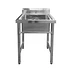 Lavafondo de Acero Inoxidable Joytek 60x60x90 cm