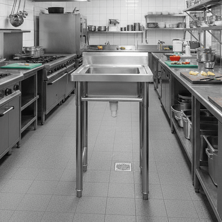 Lavafondo de Acero Inoxidable Joytek 50x50x90 cm 5