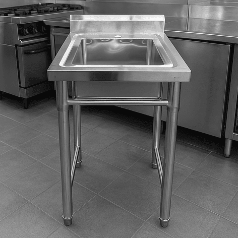 Lavafondo de Acero Inoxidable Joytek 50x50x90 cm 3