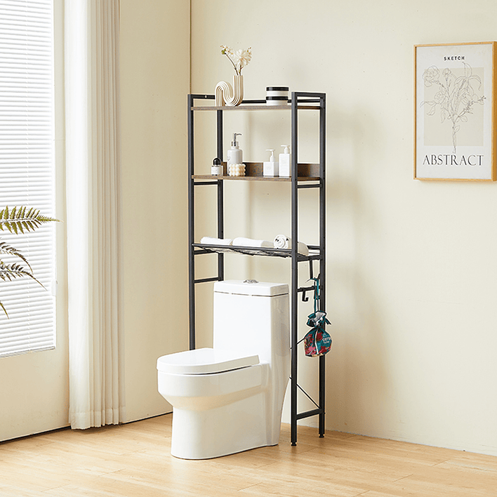 Estante Organizador para Baño sobre WC 162x64x24 cm 1