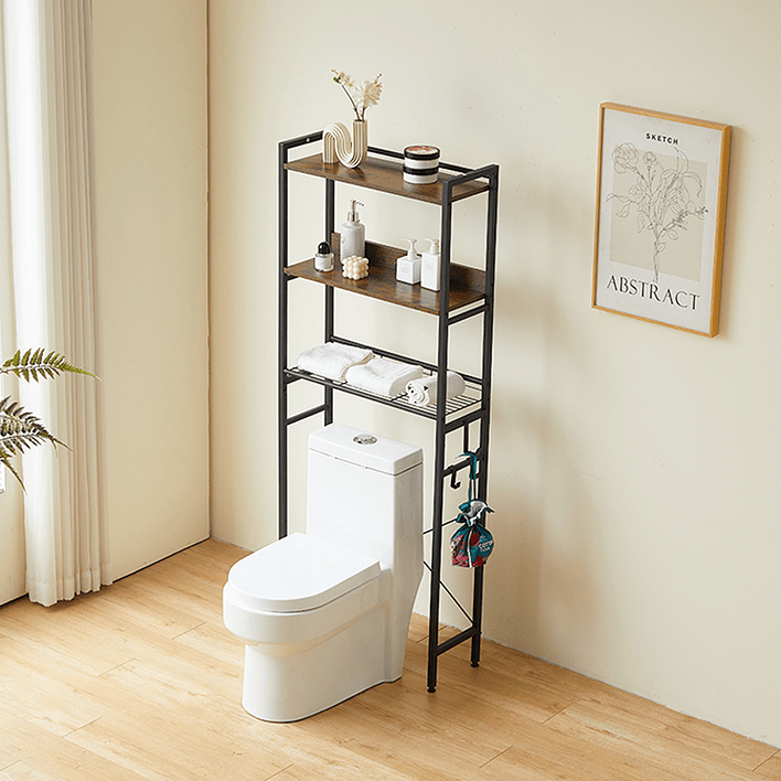 Estante Organizador para Baño sobre WC 162x64x24 cm 5