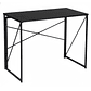 Mesa Escritorio Plegable de Metal y Madera Negro 100x50x75 cm - Miniatura 1