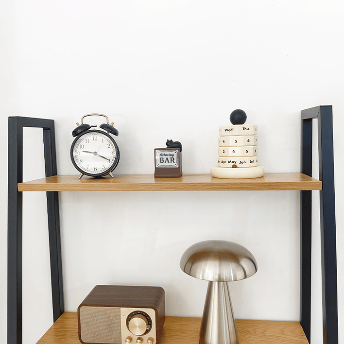 Estante Escalera de Metal con Repisas 60x35x171 cm Roble Claro 7