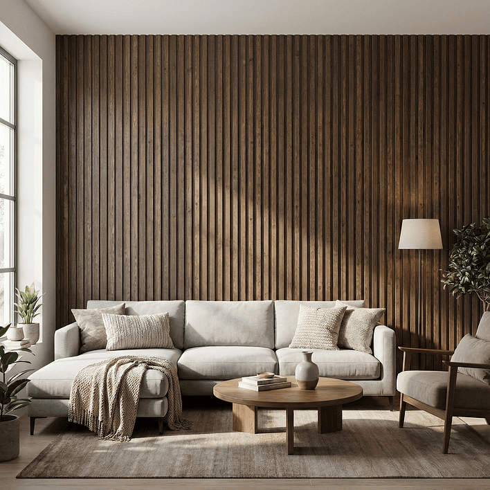 Caja Wall Panel PVC Nogal 240x16 cm 3.84 m² (10 Paneles) 3