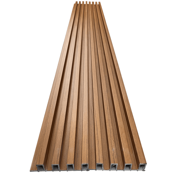 Caja Wall Panel PVC Café Claro 240x16 cm 3.84 m² (10 Paneles) 5