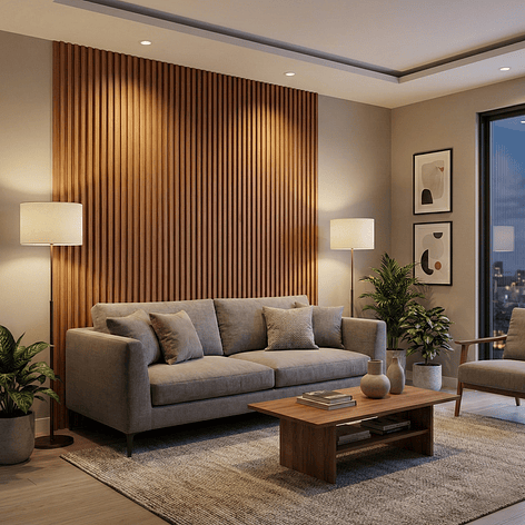 Caja Wall Panel PVC Café Claro 240x16 cm 3.84 m² (10 Paneles) 4