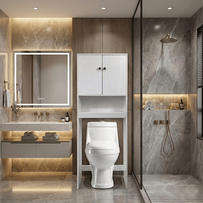 Estante Organizador para WC JOYTEK Blanco 3