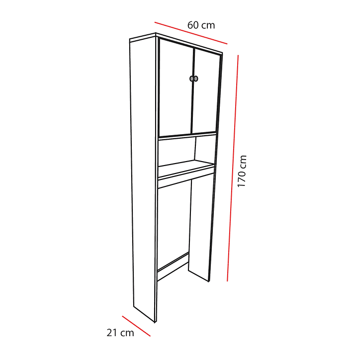 Estante Organizador para WC JOYTEK Blanco 9