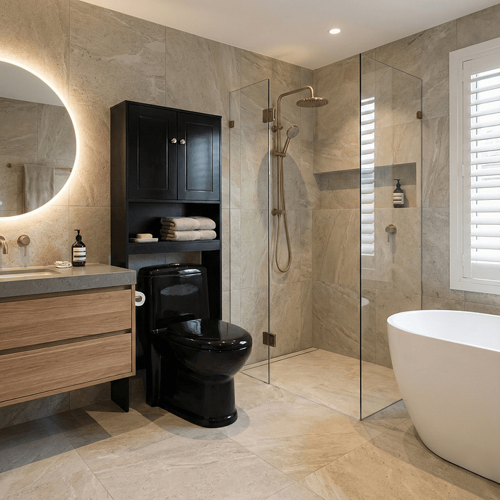 Estante Organizador para WC JOYTEK Negro 9