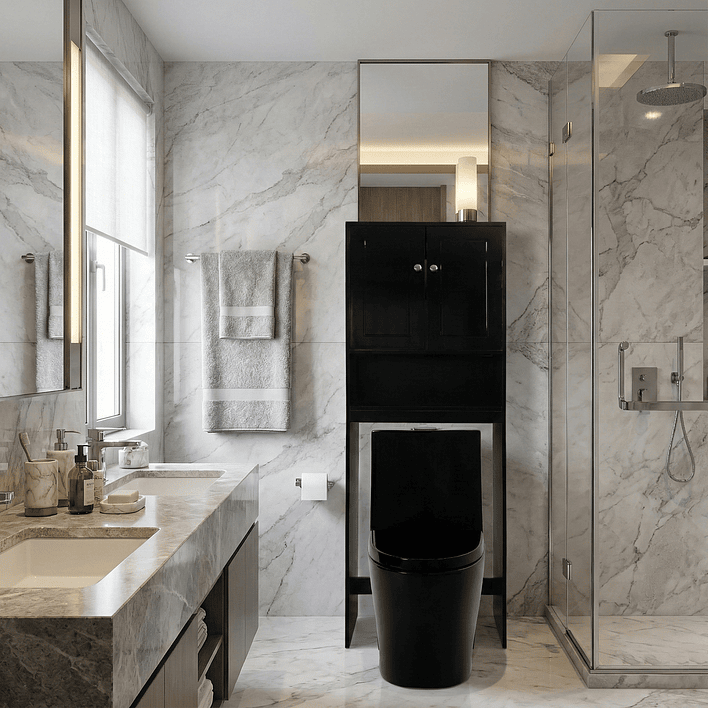 Estante Organizador para WC JOYTEK Negro 3