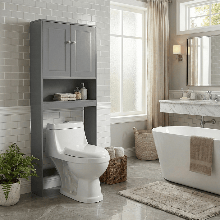 Estante Organizador para WC JOYTEK Gris 4