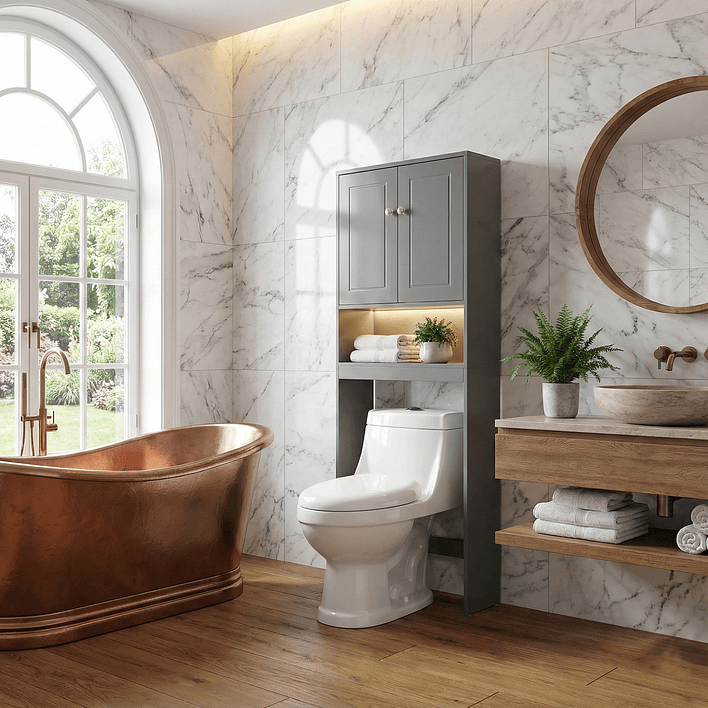 Estante Organizador para WC JOYTEK Gris 5