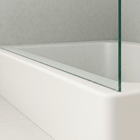 Mampara Fija para Tina Recta 90x140 Transparente 7