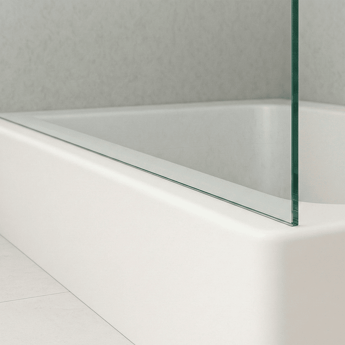 Mampara Fija para Tina Recta 90x140 Transparente 7