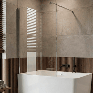 Mampara Fija para Tina Recta 90x140 Transparente