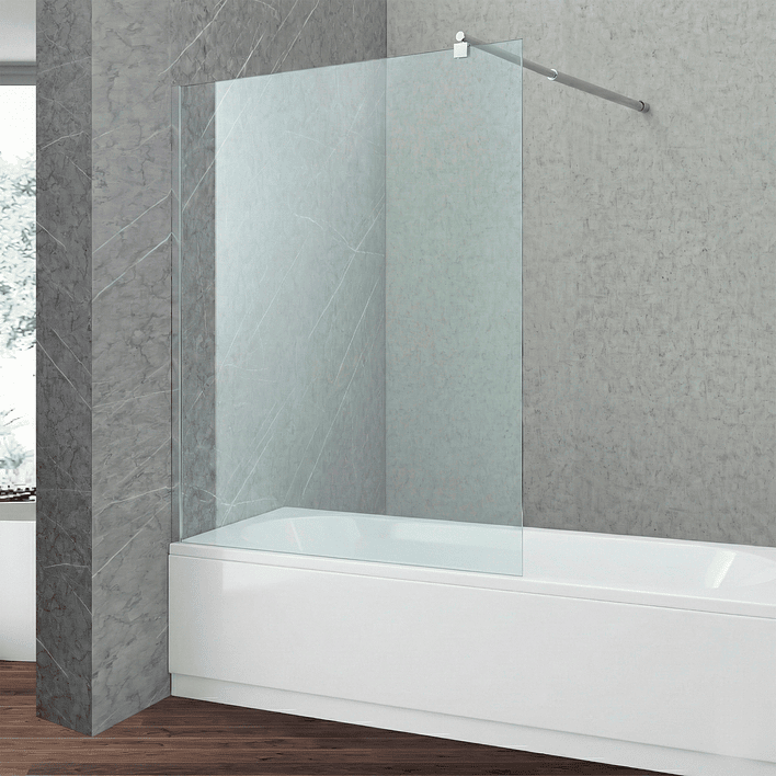 Mampara Fija para Tina Recta 90x140 Transparente 2