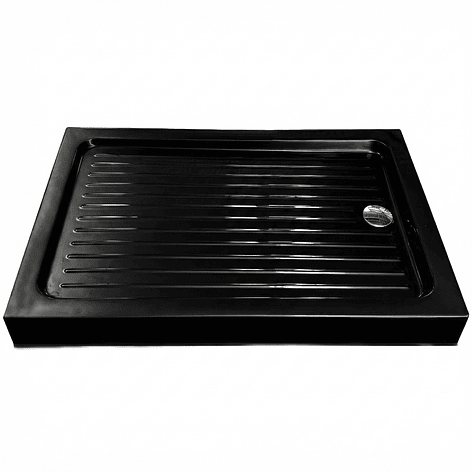 Receptáculo para Ducha Rectangular Joytek Negro 120x80x13 cm 2