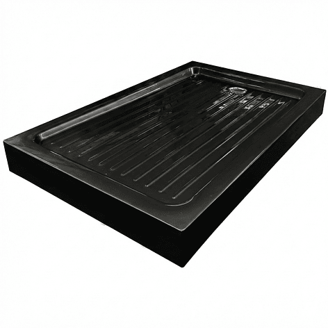 Receptáculo para Ducha Rectangular Joytek Negro 120x80x13 cm 3