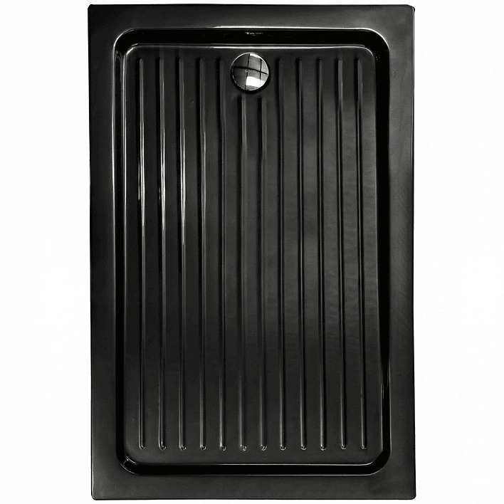 Receptáculo para Ducha Rectangular Joytek Negro 120x80x13 cm 1