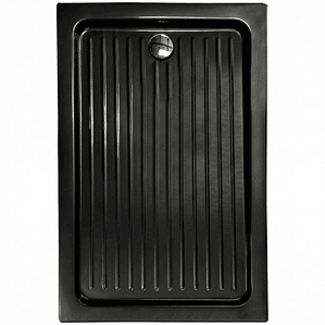 Receptáculo para Ducha Rectangular Joytek Negro 120x80x13 cm