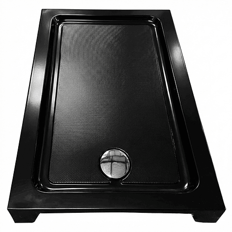 Receptáculo para Ducha Rectangular Joytek Negro 120x80x14 cm 3