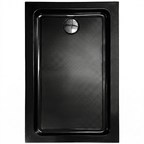 Receptáculo para Ducha Rectangular Joytek Negro 120x80x14 cm 1
