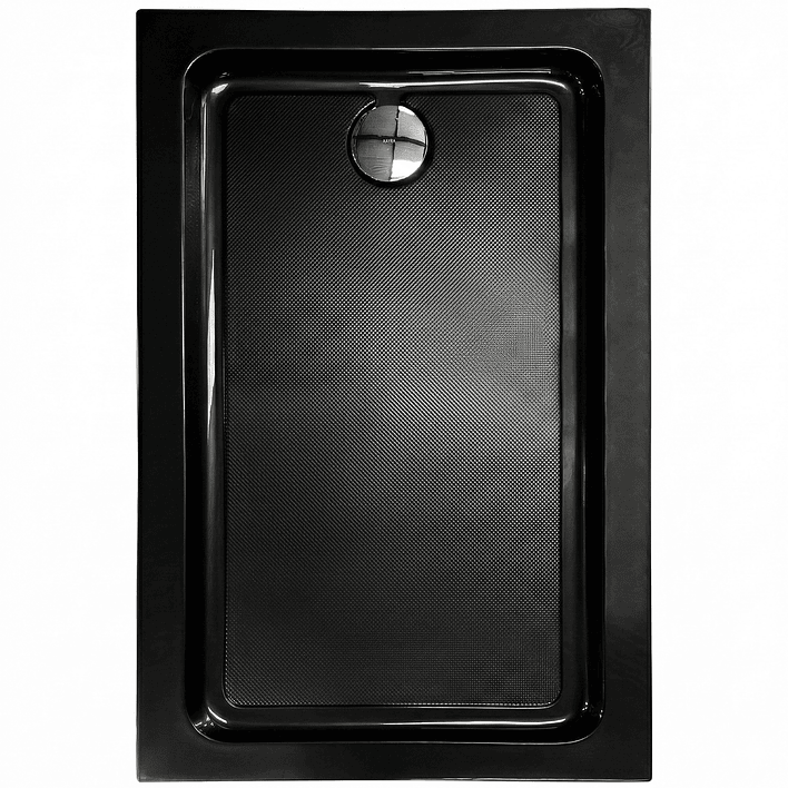 Receptáculo para Ducha Rectangular Joytek Negro 120x80x14 cm 1