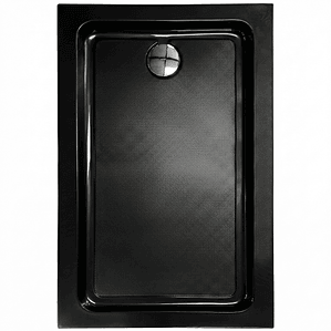 Receptáculo para Ducha Rectangular Joytek Negro 120x80x14 cm