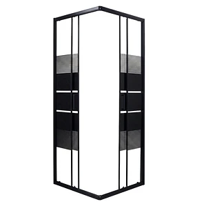 Shower Door Joytek Style Recto Negro 70x70x185 cm (Sin Receptáculo)